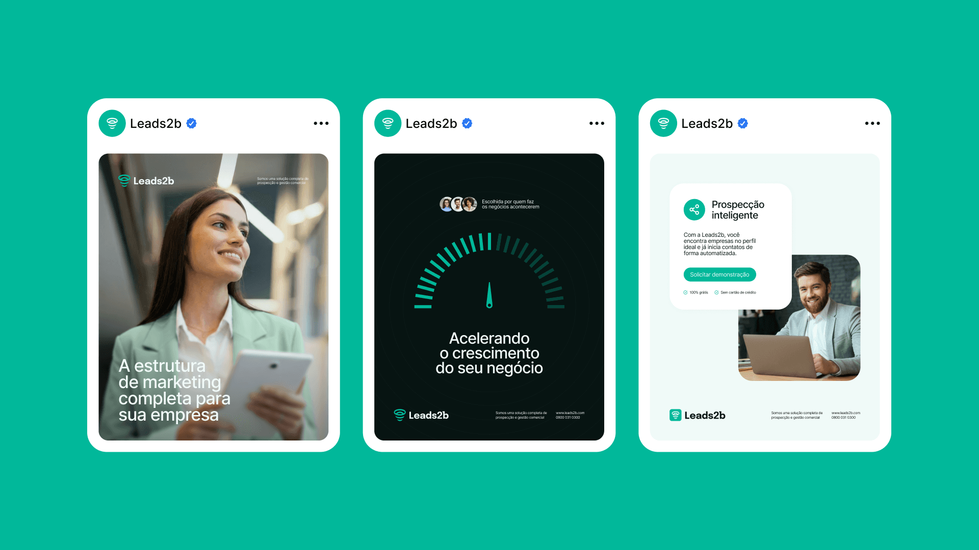 Leads2B — Publicações para redes sociais.